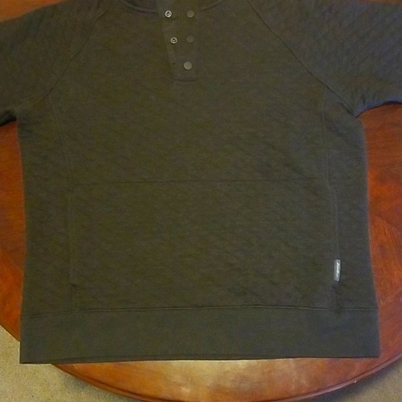 Eddie Bauer Men's Medium Brown Quilted Pullover - Picture 13 of 17